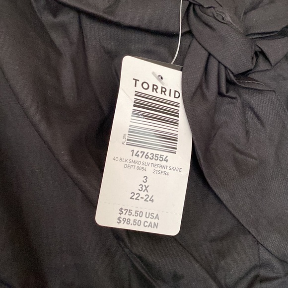 NWT TORRID pinup girl style tie front fit & flare dress - Picture 7 of 7